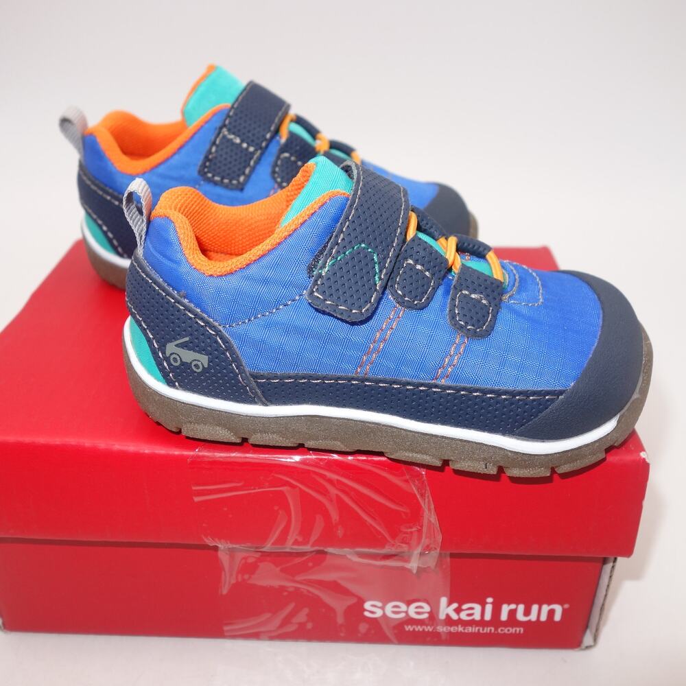 New See kai run Summit Sneakers Size 6 Toddler Kids Boys Girls Blue Green